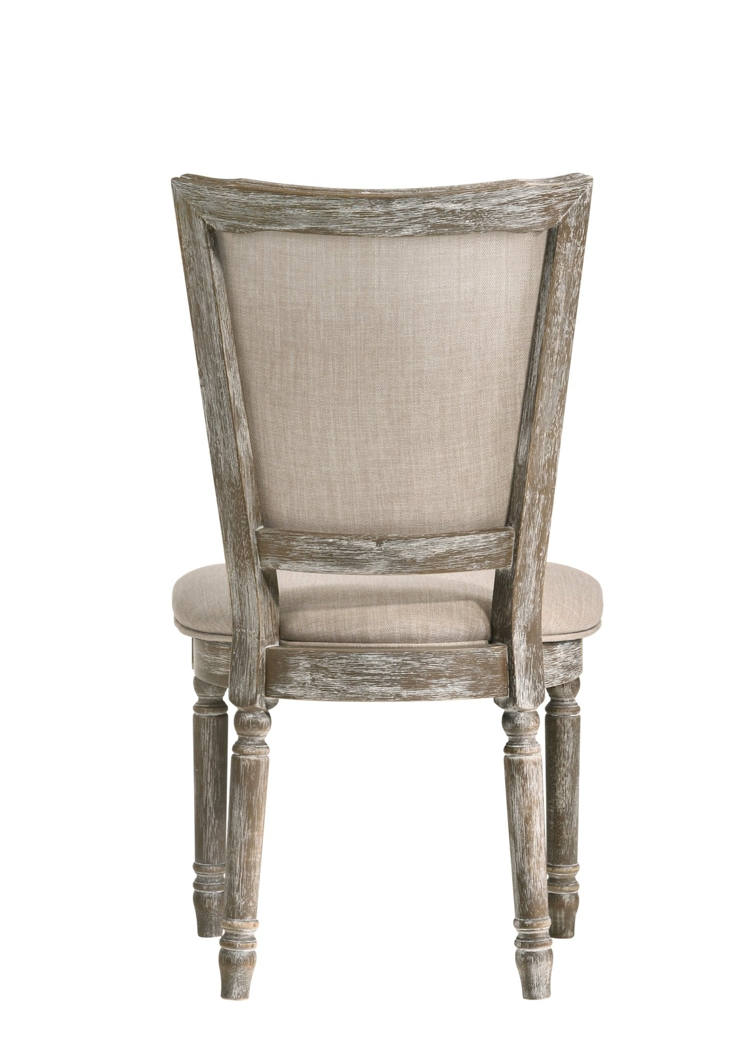 Beige & Gray Upholstered Dining Chair with High Back - 1st Choice Furniture Direct