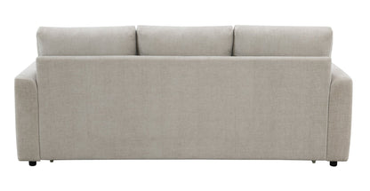 Beige Linen Pull-Out Sleeper Sofa - 1st Choice Furniture Direct
