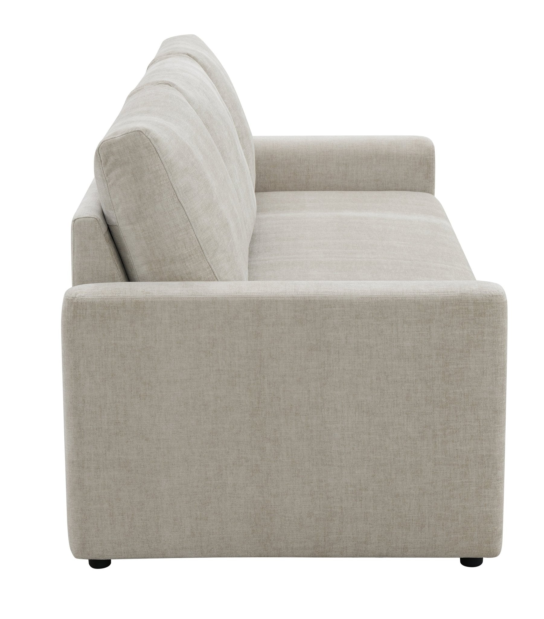 Beige Linen Pull-Out Sleeper Sofa - 1st Choice Furniture Direct