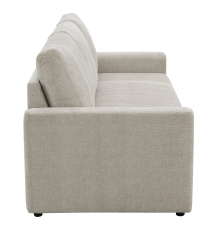Beige Linen Pull-Out Sleeper Sofa - 1st Choice Furniture Direct