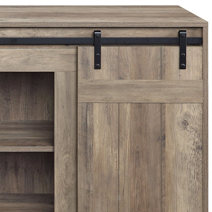 Bellarosa Gray Washed Finish Farmhouse Style TV Stand - 1st Choice Furniture Direct