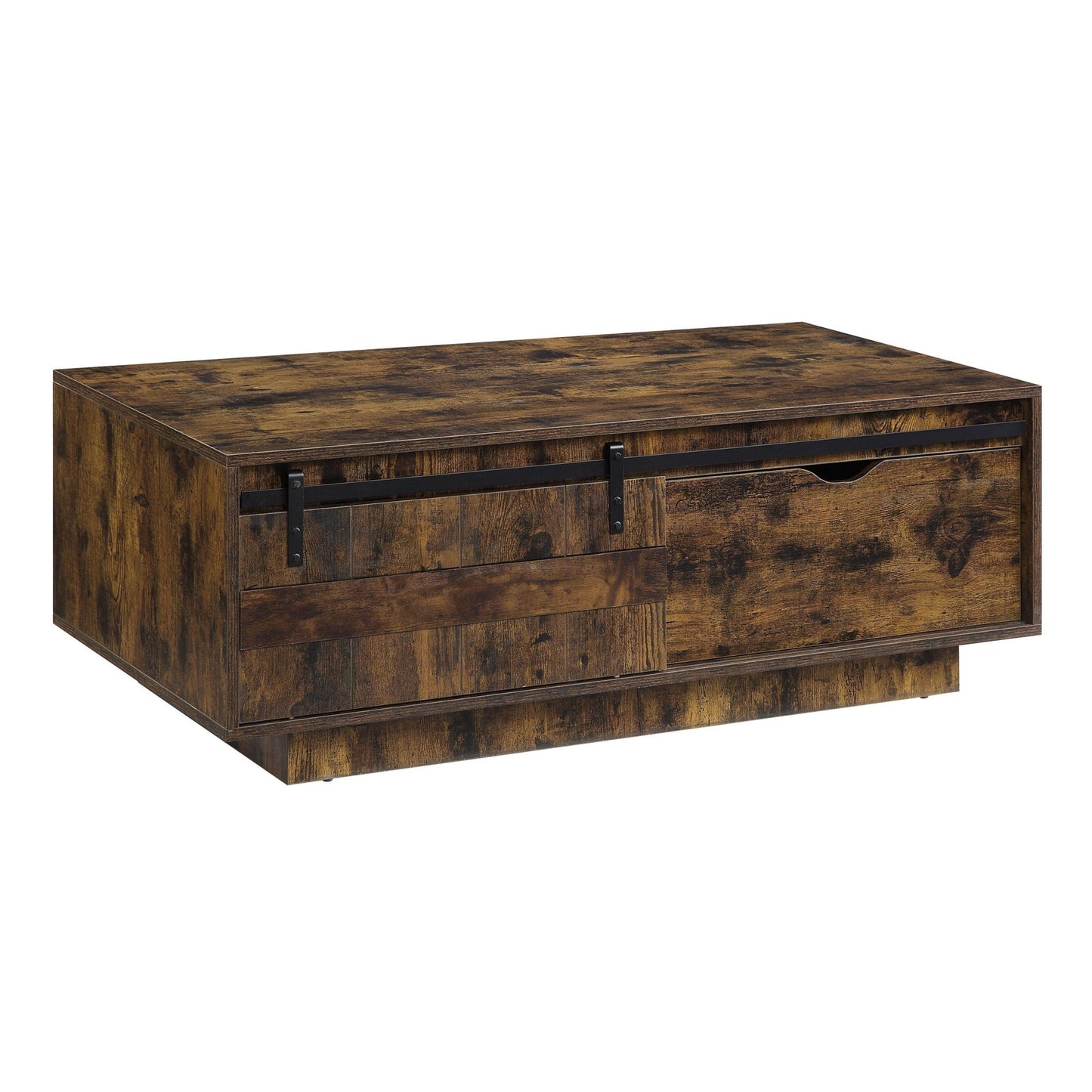 Bellarosa Rustic Oak Finish Coffee Table - 1st Choice Furniture Direct