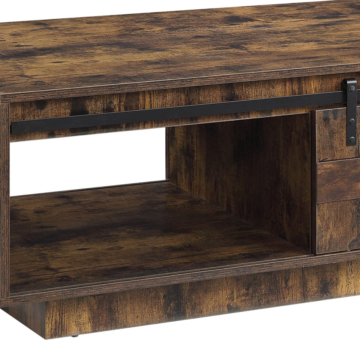 Bellarosa Rustic Oak Finish Coffee Table - 1st Choice Furniture Direct