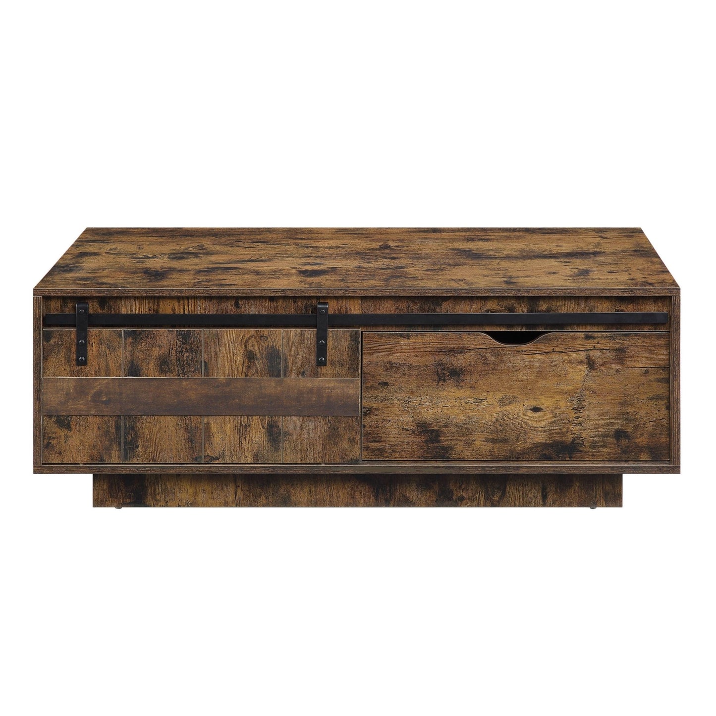 Bellarosa Rustic Oak Finish Coffee Table - 1st Choice Furniture Direct