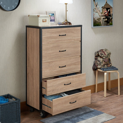 Bemis Weathered Light Oak Finish Chest - 1st Choice Furniture Direct