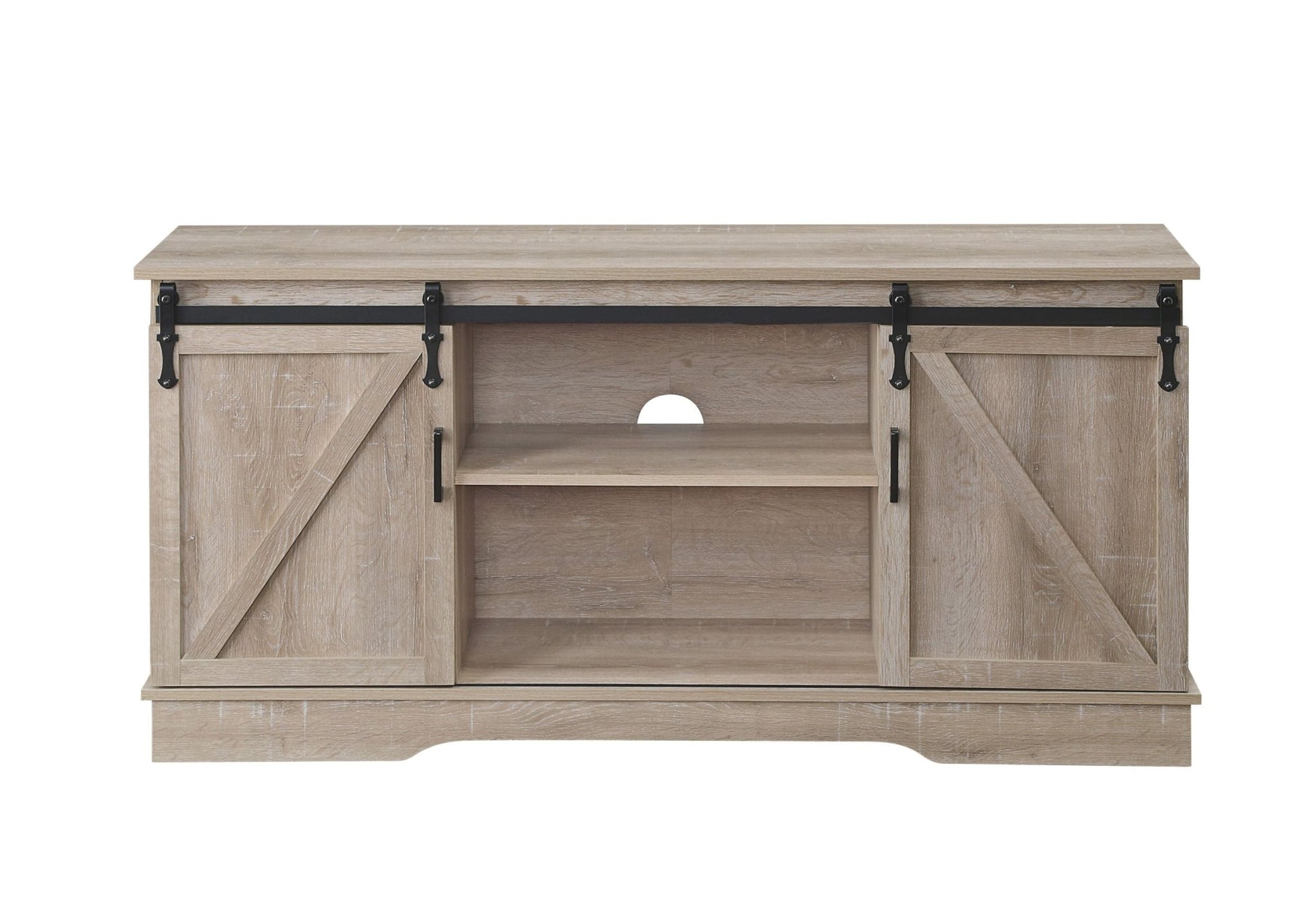 Bennet Oak Finish TV Stand - 1st Choice Furniture Direct