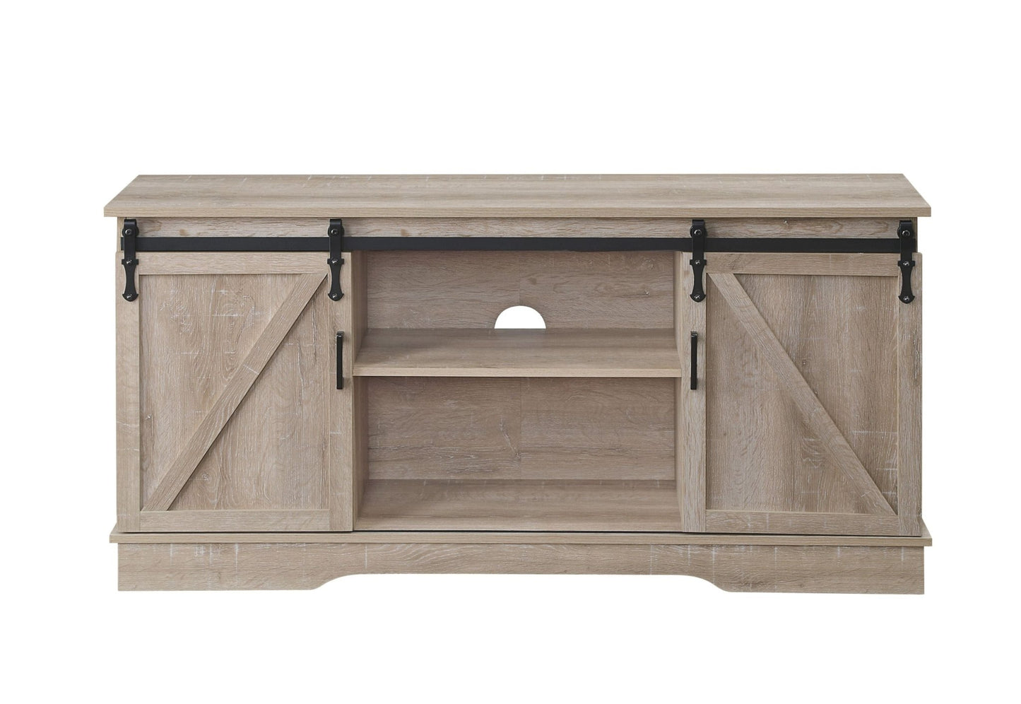 Bennet Oak Finish TV Stand - 1st Choice Furniture Direct
