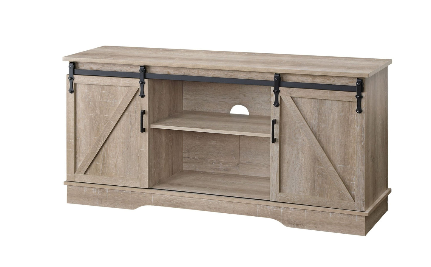 Bennet Oak Finish TV Stand - 1st Choice Furniture Direct