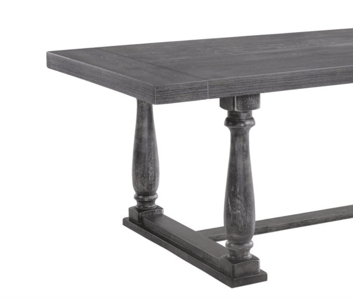 Bernard Weathered Gray Oak Finish Dining Table - 1st Choice Furniture Direct