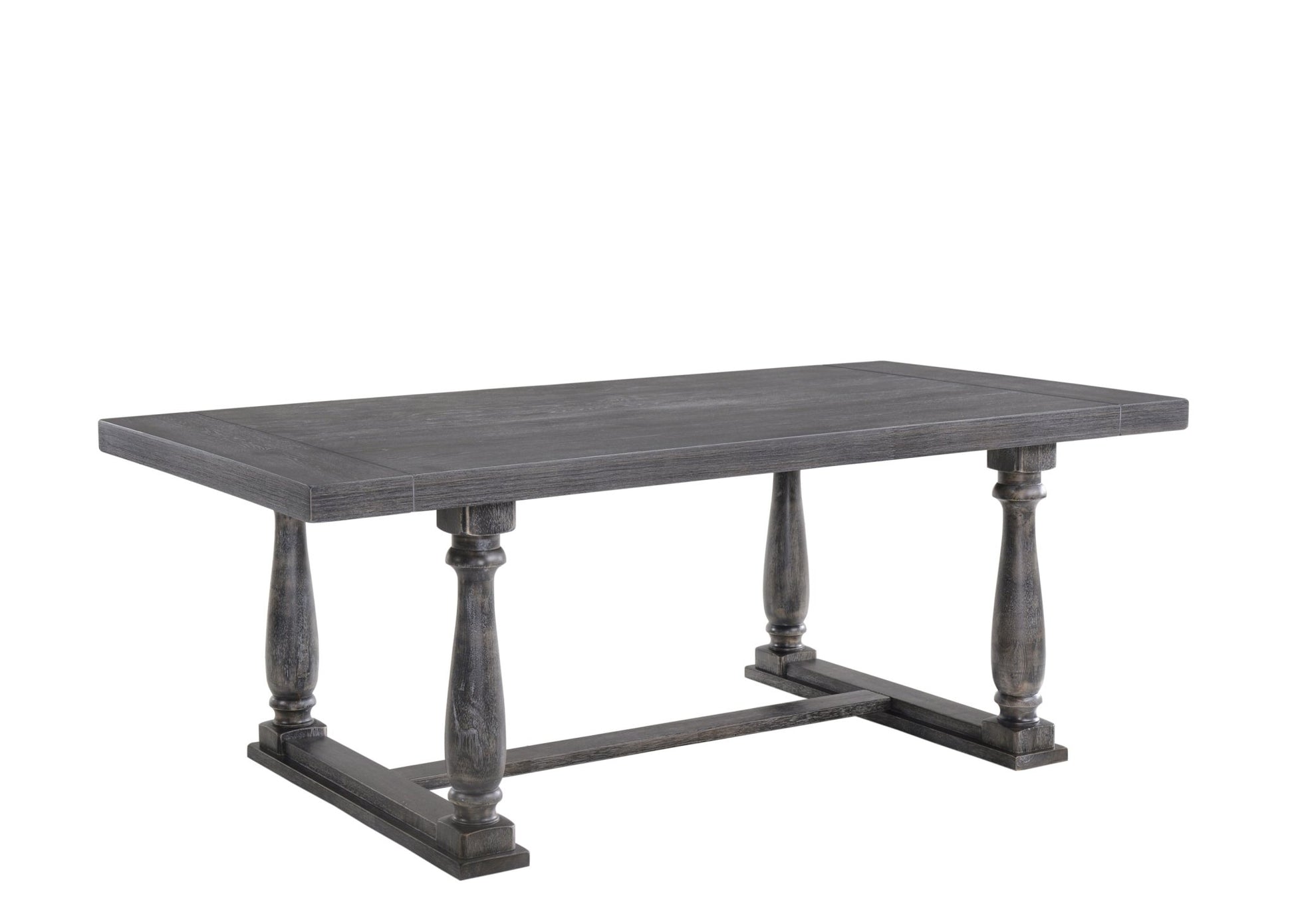 Bernard Weathered Gray Oak Finish Dining Table - 1st Choice Furniture Direct