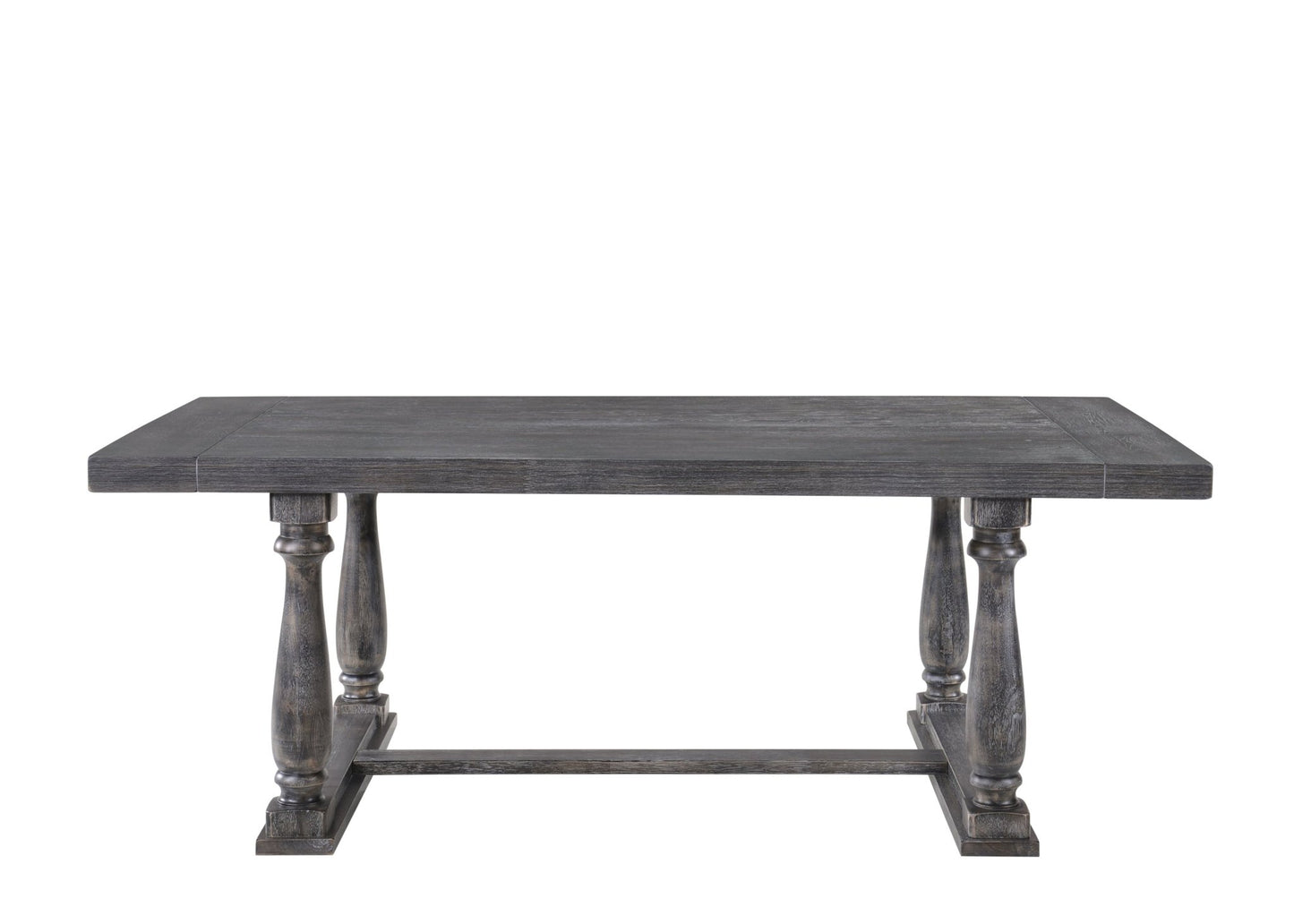 Bernard Weathered Gray Oak Finish Dining Table - 1st Choice Furniture Direct