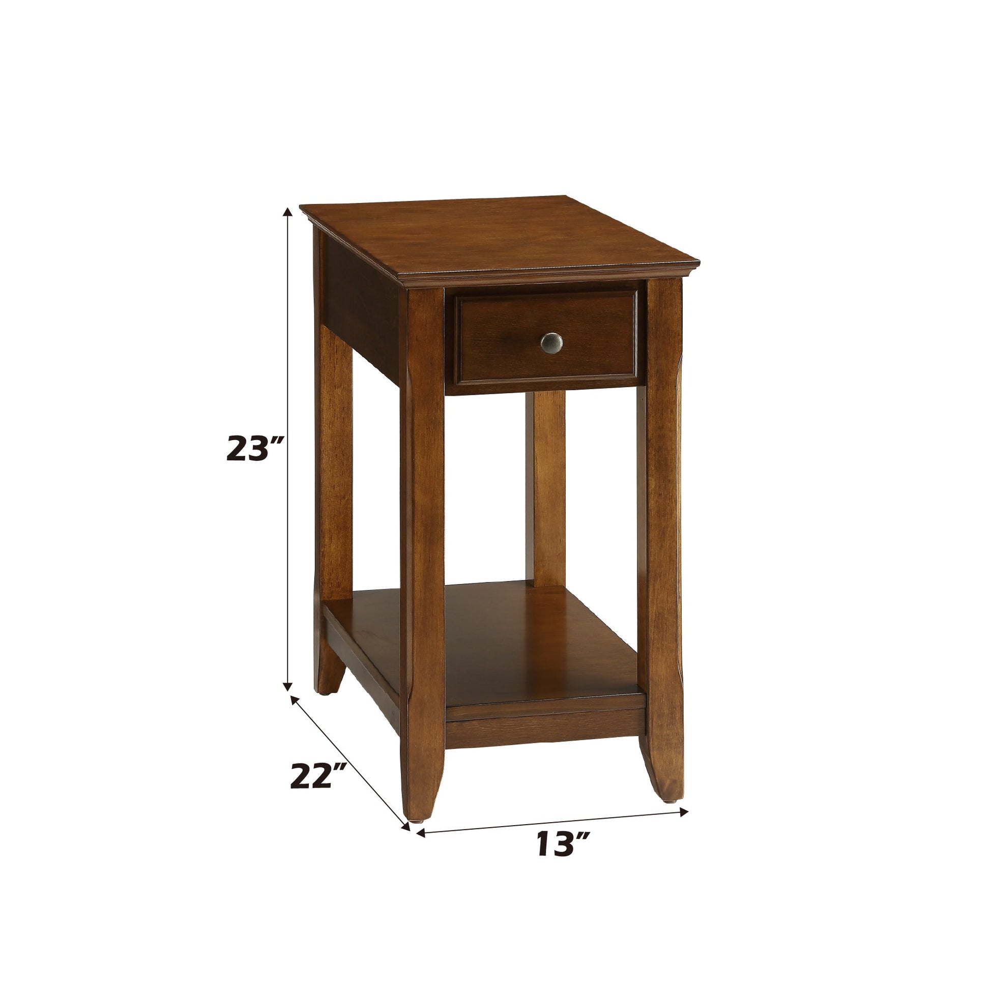 Bertie Walnut Finish Accent Table - 1st Choice Furniture Direct