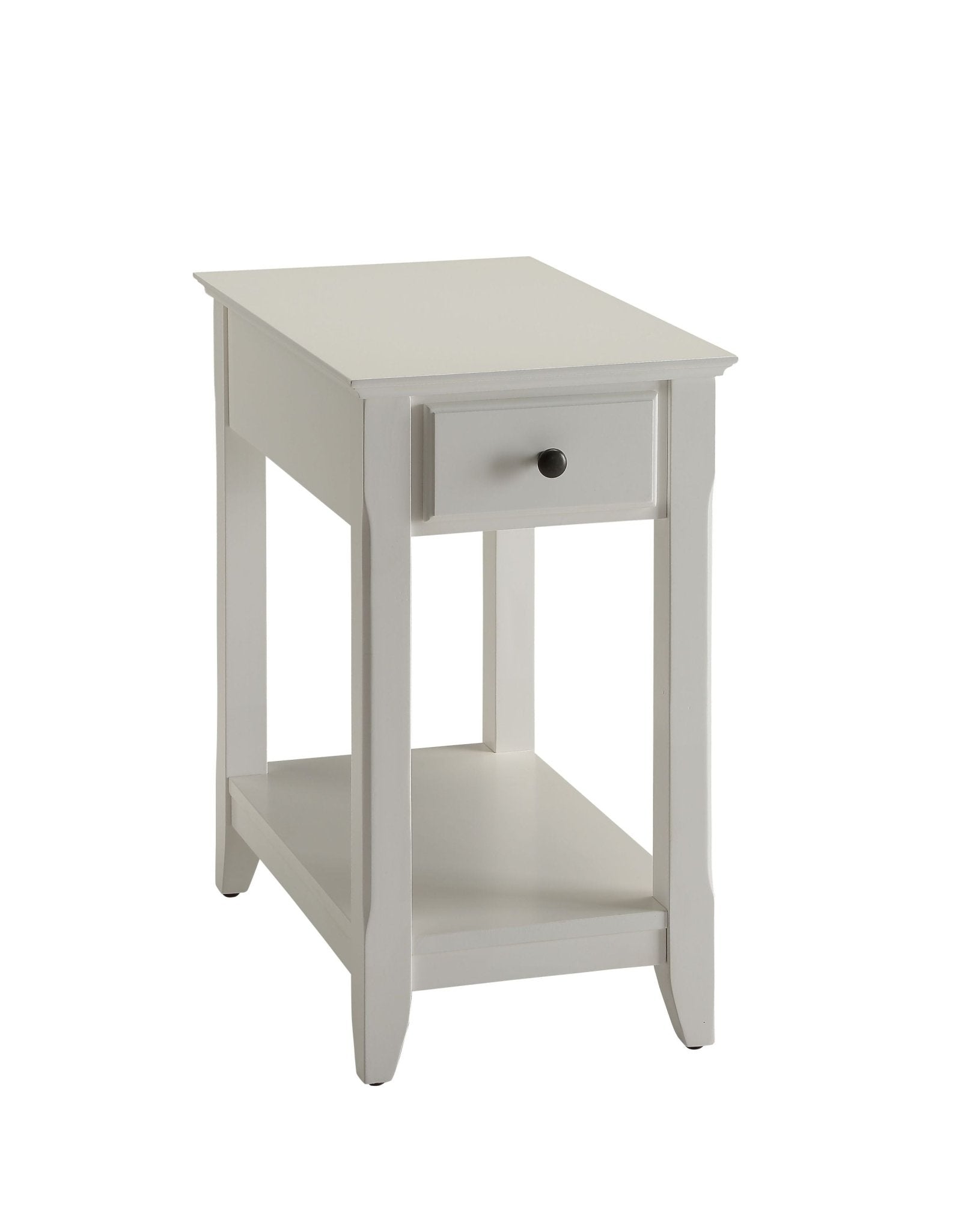 Bertie White Finish Accent Table - 1st Choice Furniture Direct