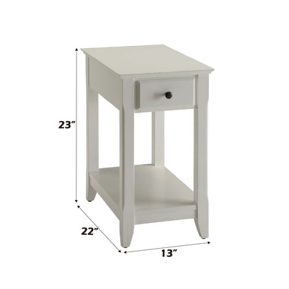 Bertie White Finish Accent Table - 1st Choice Furniture Direct