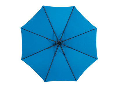 Best Choice Products 10ft Offset Hanging Market Patio Umbrella w/Easy Tilt Adjustment, Polyester Shade, 8 Ribs for Backyard, Poolside - ( Dark blue ) (No Base) - 1st Choice Furniture Direct