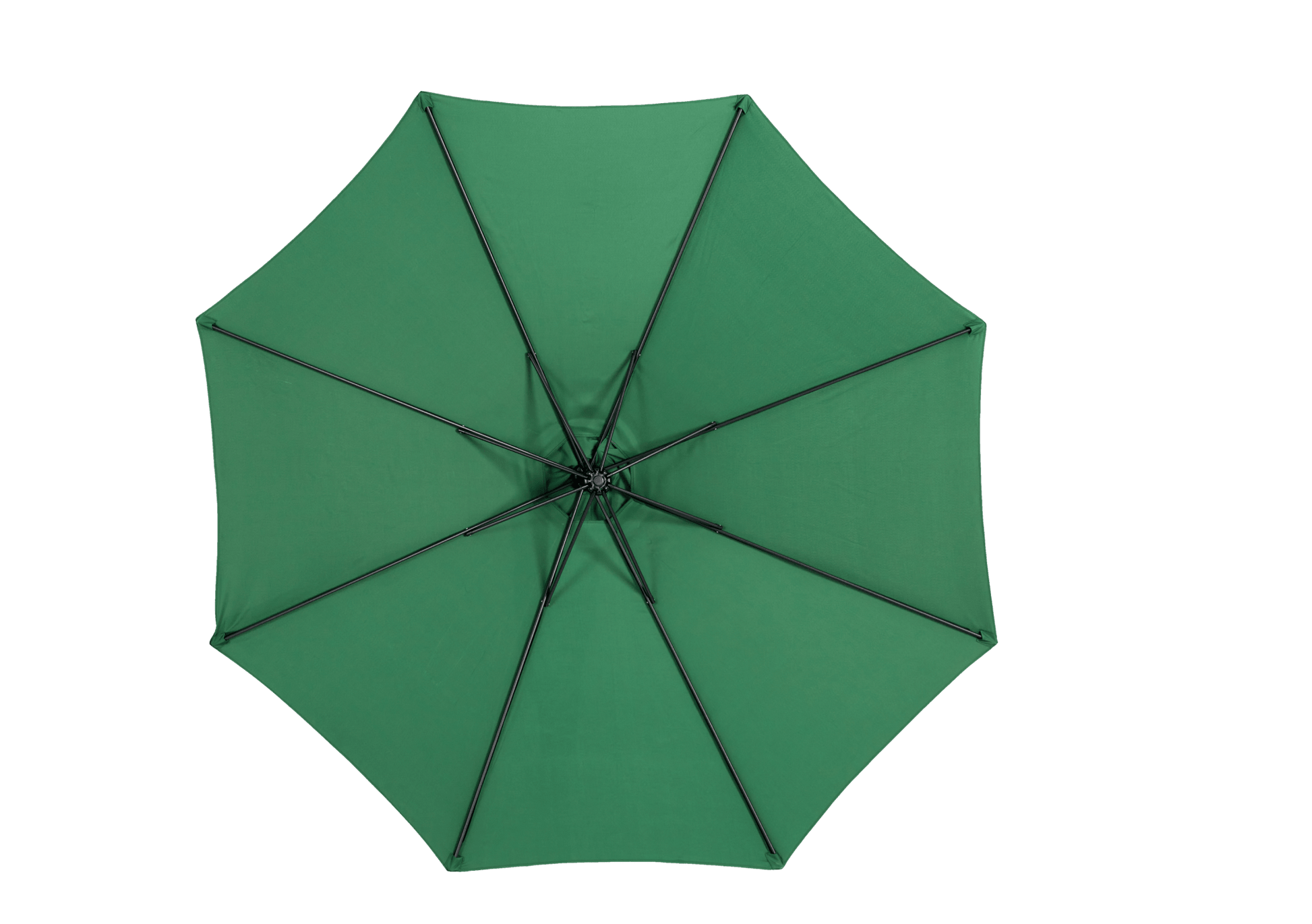 Best Choice Products 10ft Offset Hanging Market Patio Umbrella w/Easy Tilt Adjustment, Polyester Shade, 8 Ribs for Backyard, Poolside - ( Dark green )(No Base) - 1st Choice Furniture Direct