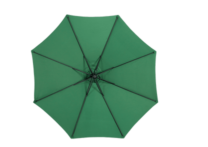 Best Choice Products 10ft Offset Hanging Market Patio Umbrella w/Easy Tilt Adjustment, Polyester Shade, 8 Ribs for Backyard, Poolside - ( Dark green )(No Base) - 1st Choice Furniture Direct