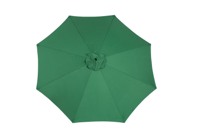 Best Choice Products 10ft Offset Hanging Market Patio Umbrella w/Easy Tilt Adjustment, Polyester Shade, 8 Ribs for Backyard, Poolside - ( Dark green )(No Base) - 1st Choice Furniture Direct
