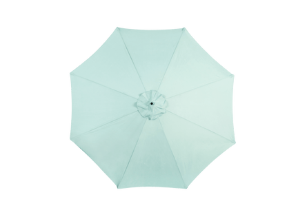 Best Choice Products 10ft Offset Hanging Market Patio Umbrella w/Easy Tilt Adjustment, Polyester Shade, 8 Ribs for Backyard, Poolside - ( Light green )(No Base) - 1st Choice Furniture Direct