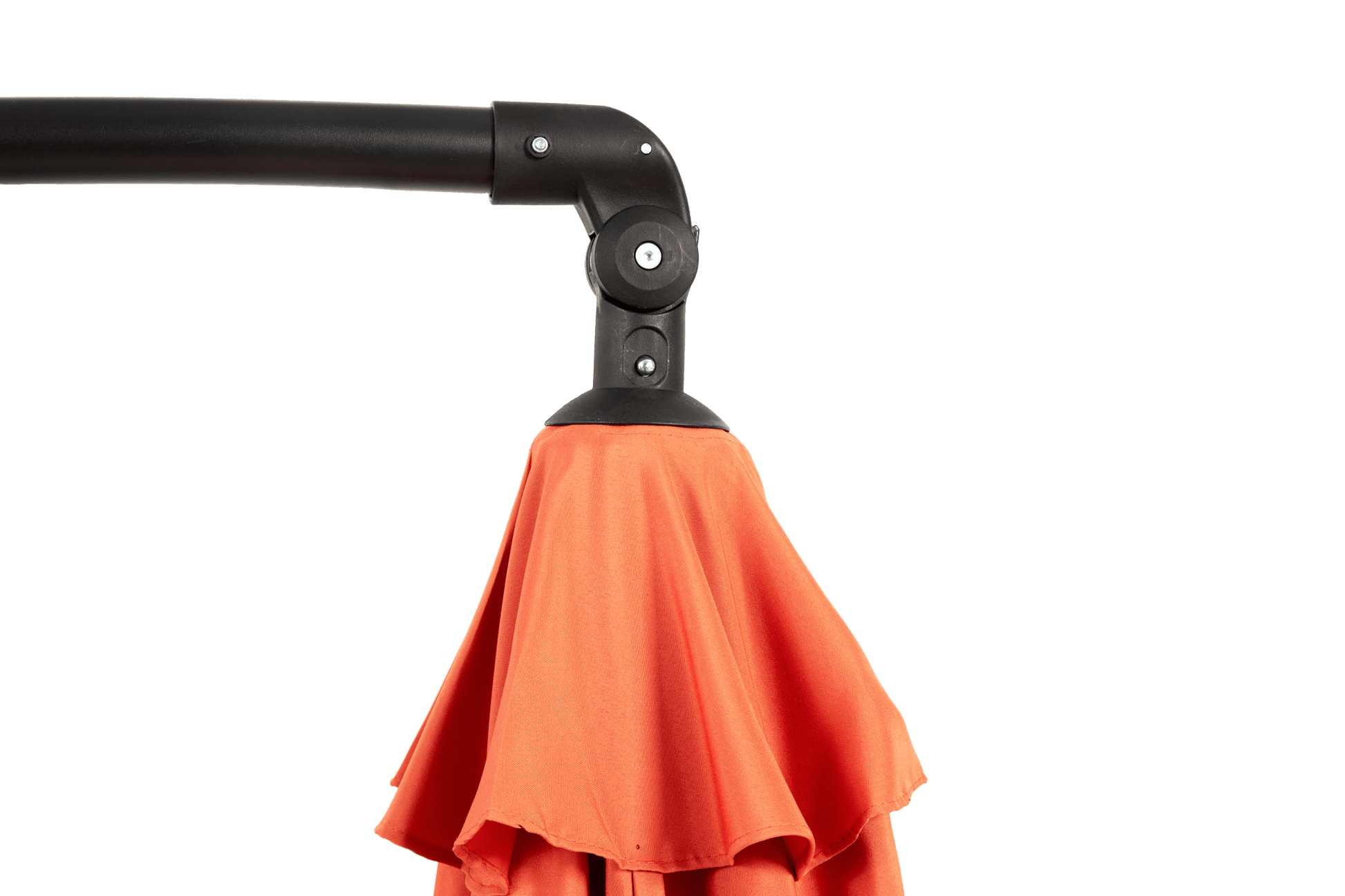 Best Choice Products 10ft Offset Hanging Market Patio Umbrella w/Easy Tilt Adjustment, Polyester Shade, 8 Ribs for Backyard, Poolside - (orange )(No Base) - 1st Choice Furniture Direct