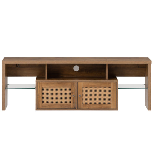 1st Choice Modern 60" TV Stand Cabinet with LED Light Adjustable Color
