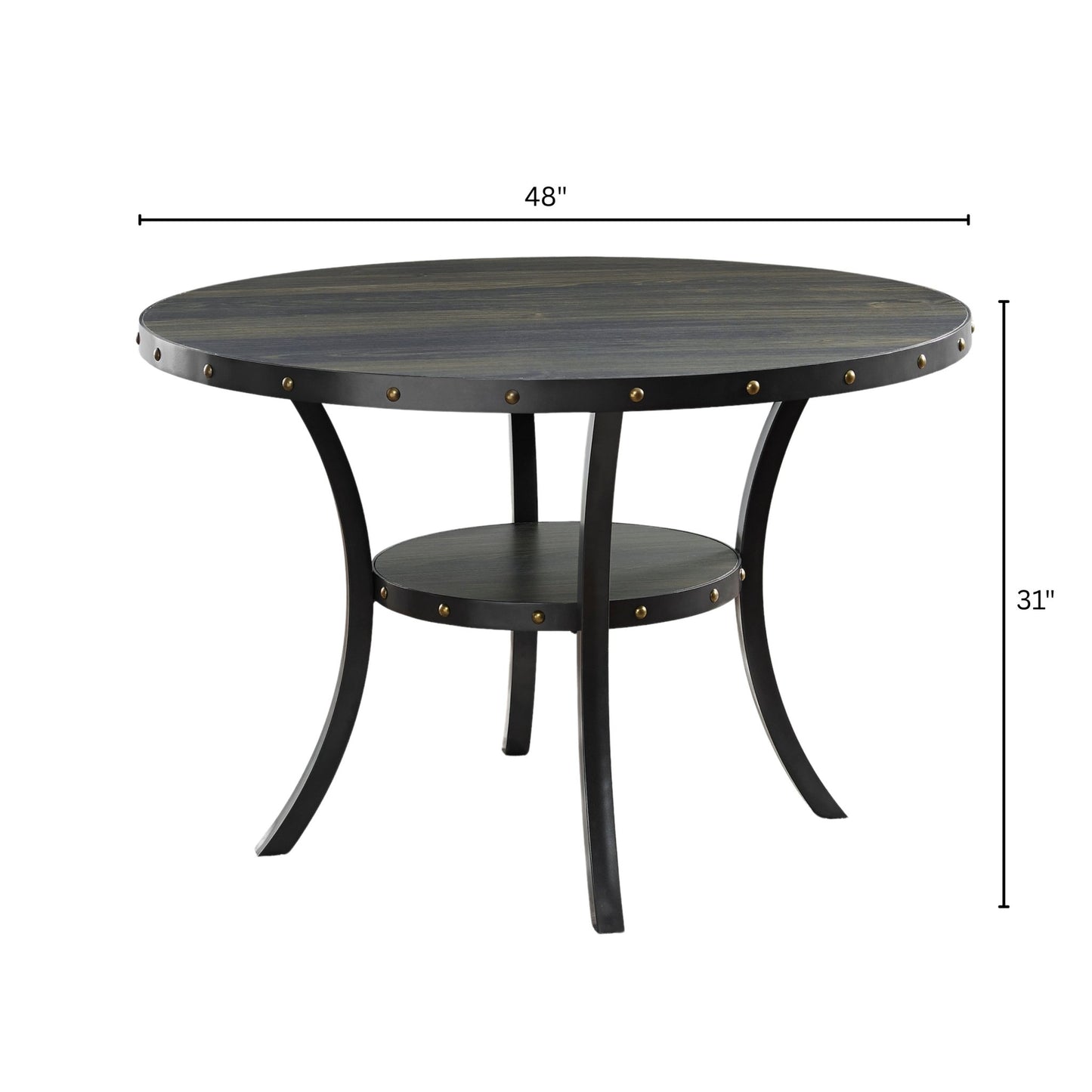 Biony Dining Collection Espresso Wood Railhead Dining Table - 1st Choice Furniture Direct