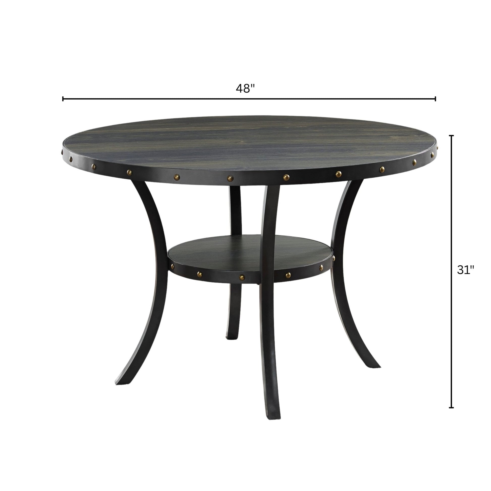 Biony Dining Collection Espresso Wood Railhead Dining Table - 1st Choice Furniture Direct