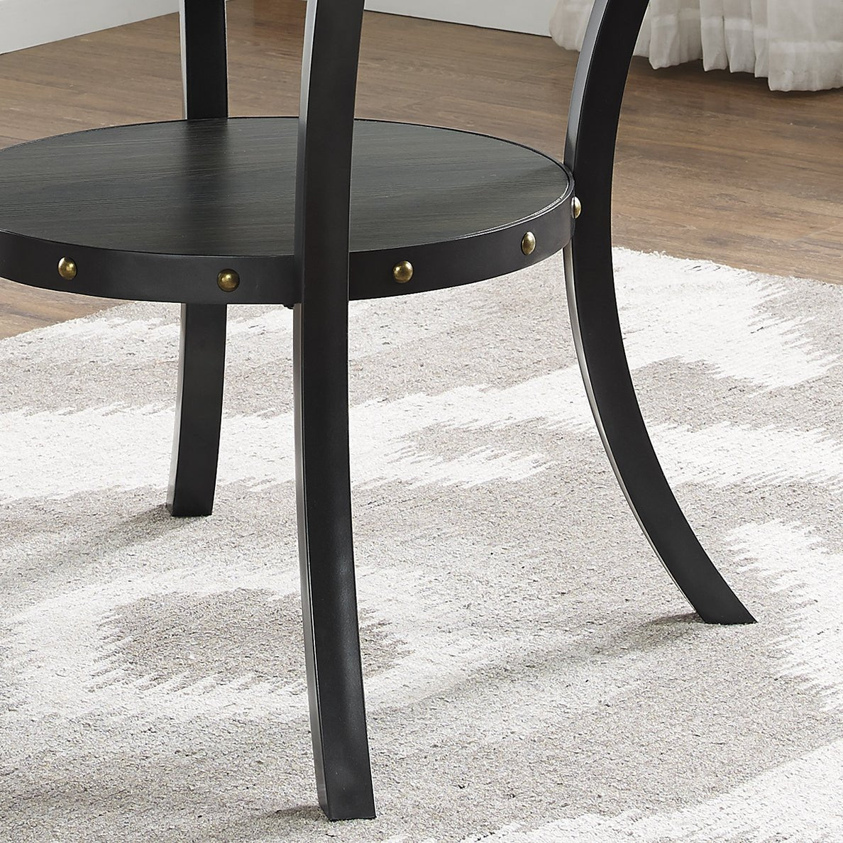 Biony Dining Collection Espresso Wood Railhead Dining Table - 1st Choice Furniture Direct