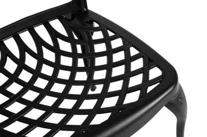 Bistro Set 3 Piece Rustproof Cast Aluminum Patio Furniture Sets 2 Chairs and 1 Round Table Outdoor, Garden, Patio, Balcony, black - 1st Choice Furniture Direct