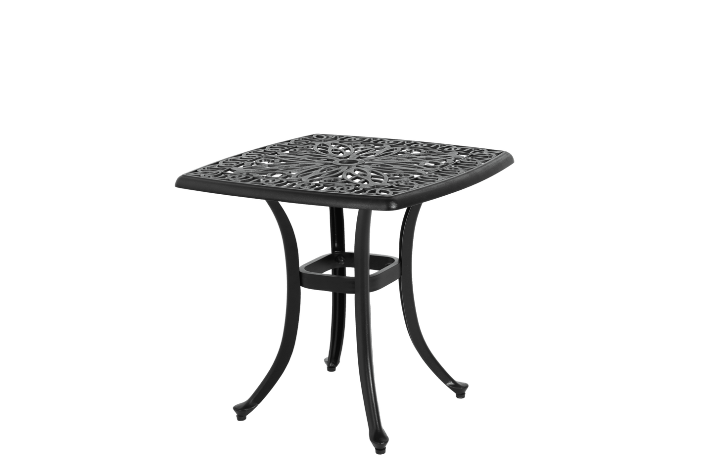Bistro Set 3 Piece Rustproof Cast Aluminum Patio Furniture Sets 2 Chairs and 1 Round Table Outdoor, Garden, Patio, Balcony, black - 1st Choice Furniture Direct