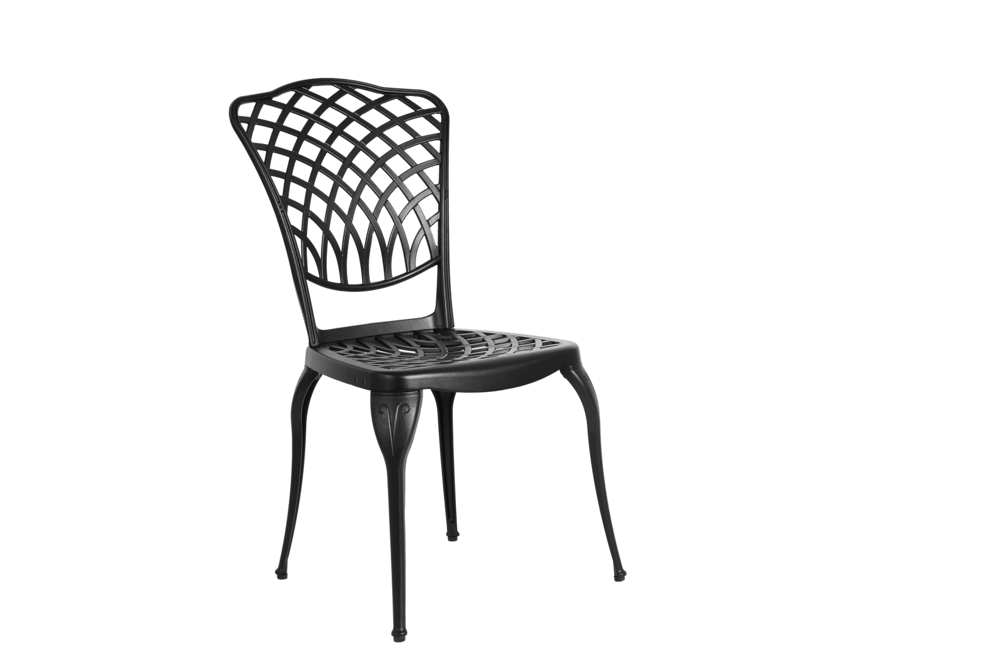 Bistro Set 3 Piece Rustproof Cast Aluminum Patio Furniture Sets 2 Chairs and 1 Round Table Outdoor, Garden, Patio, Balcony, black - 1st Choice Furniture Direct