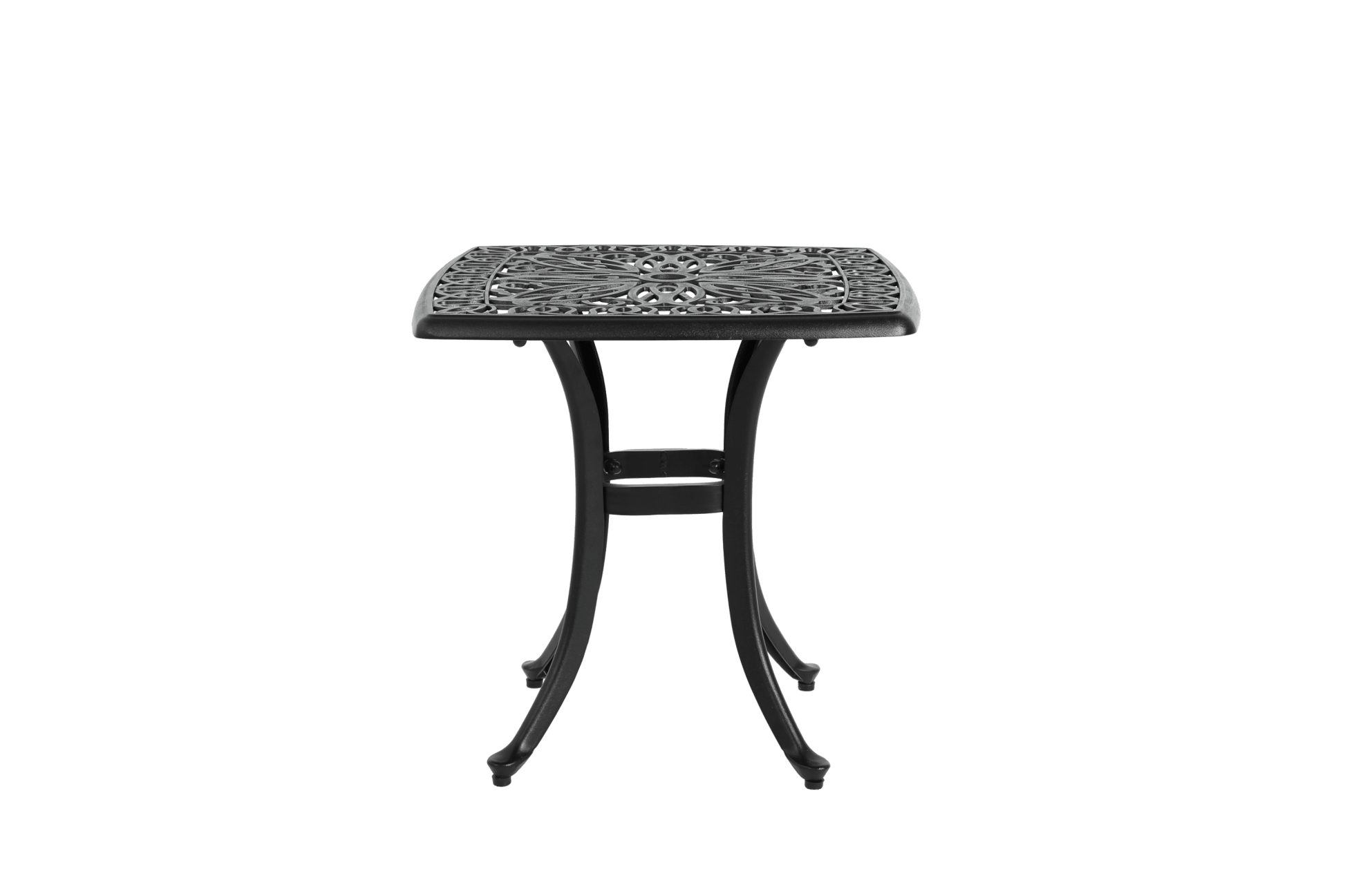 Bistro Set 3 Piece Rustproof Cast Aluminum Patio Furniture Sets 2 Chairs and 1 Round Table Outdoor, Garden, Patio, Balcony, with cushion black - 1st Choice Furniture Direct