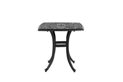 Bistro Set 3 Piece Rustproof Cast Aluminum Patio Furniture Sets 2 Chairs and 1 Round Table Outdoor, Garden, Patio, Balcony, with cushion black - 1st Choice Furniture Direct