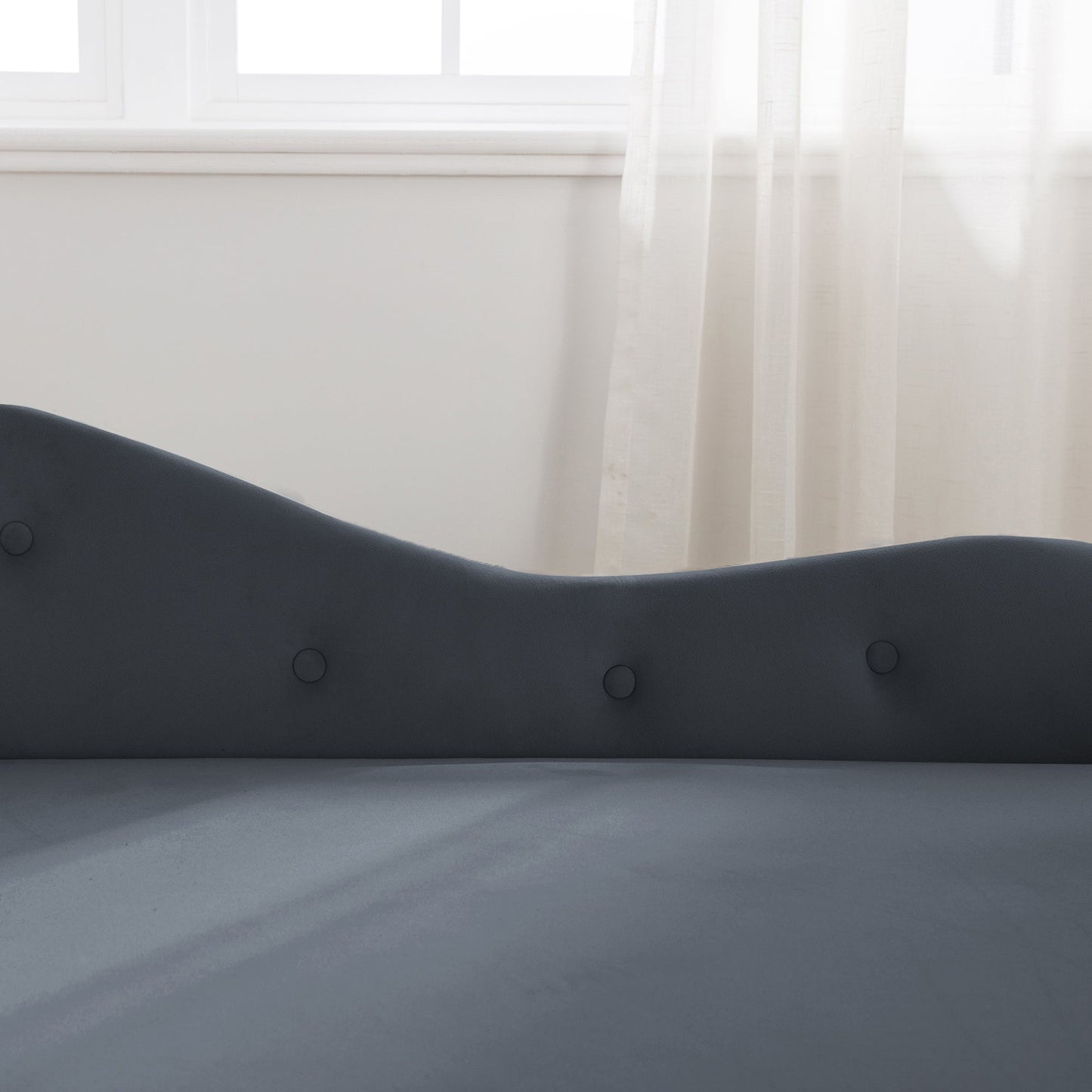 Black Chaise Lounge Indoor, Velvet Lounge Chair for Bedroom with Storage & Pillow, Modern Upholstered Rolled Arm Chase Lounge for Sleeping with Nailhead Trim for Living Room Bedroom Office - 1st Choice Furniture Direct