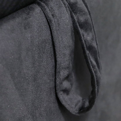 Black Chaise Lounge Indoor, Velvet Lounge Chair for Bedroom with Storage & Pillow, Modern Upholstered Rolled Arm Chase Lounge for Sleeping with Nailhead Trim for Living Room Bedroom Office - 1st Choice Furniture Direct