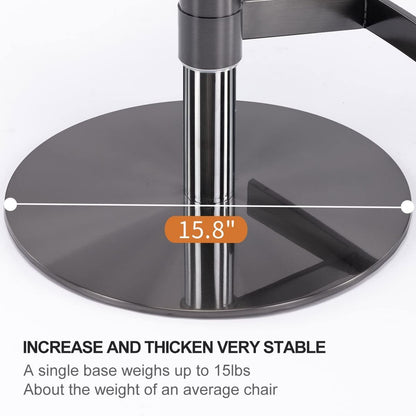 Black Titanium Stainless Steel Bar Stools,Grade Modern Leather Bar Chair with Backrest,Swivel Adjustable Height for Kitchen Counter and Dining Room (Brown 1pc) - 1st Choice Furniture Direct