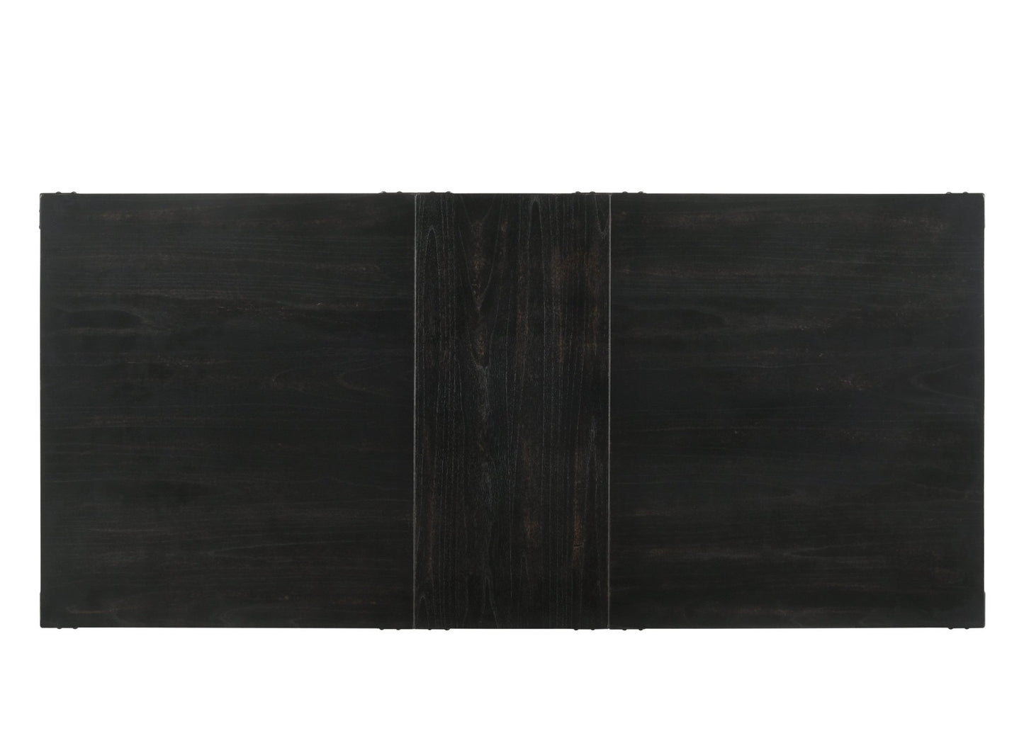 Black & Vintage Trestle Dining Table with Double Pedestal Base - 1st Choice Furniture Direct