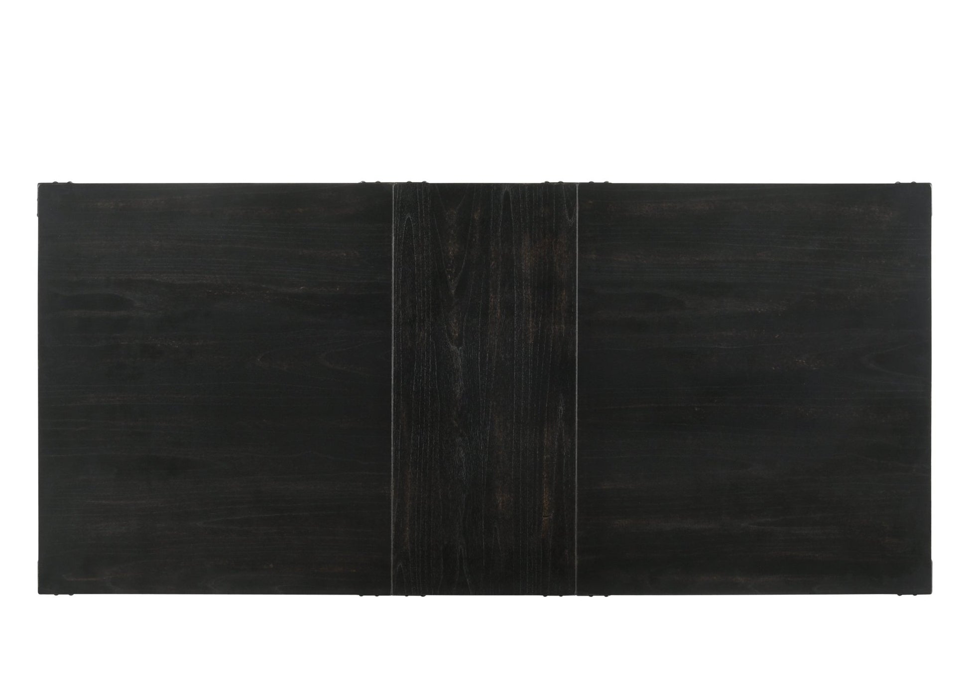 Black & Vintage Trestle Dining Table with Double Pedestal Base - 1st Choice Furniture Direct