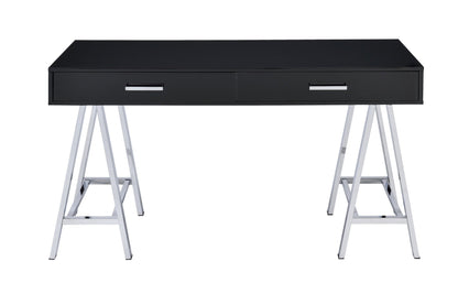 Black Writing Desk with USB Ports & 2 Drawers - 1st Choice Furniture Direct