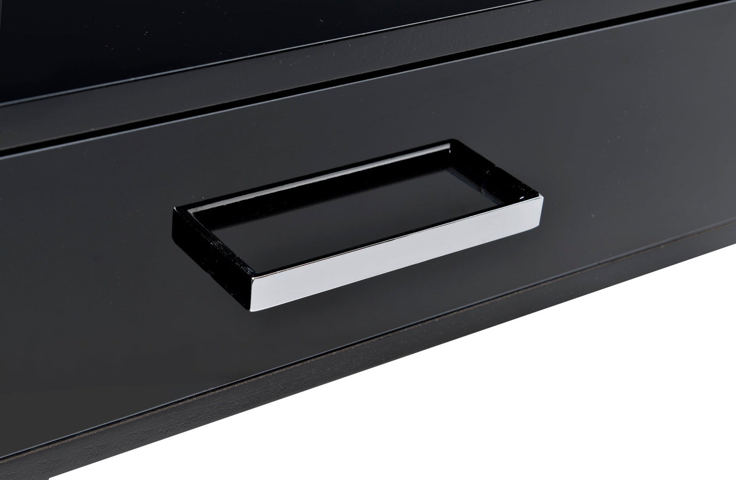 Black Writing Desk with USB Ports & 2 Drawers - 1st Choice Furniture Direct