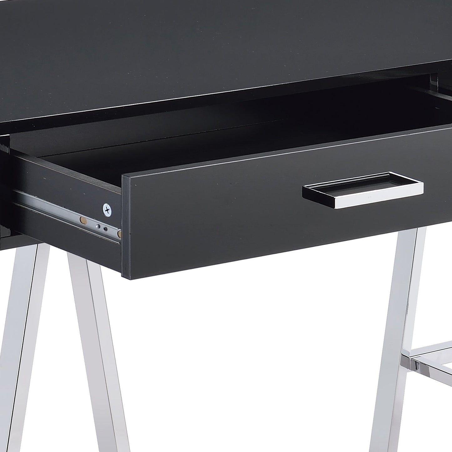 Black Writing Desk with USB Ports & 2 Drawers - 1st Choice Furniture Direct
