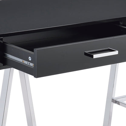 Black Writing Desk with USB Ports & 2 Drawers - 1st Choice Furniture Direct