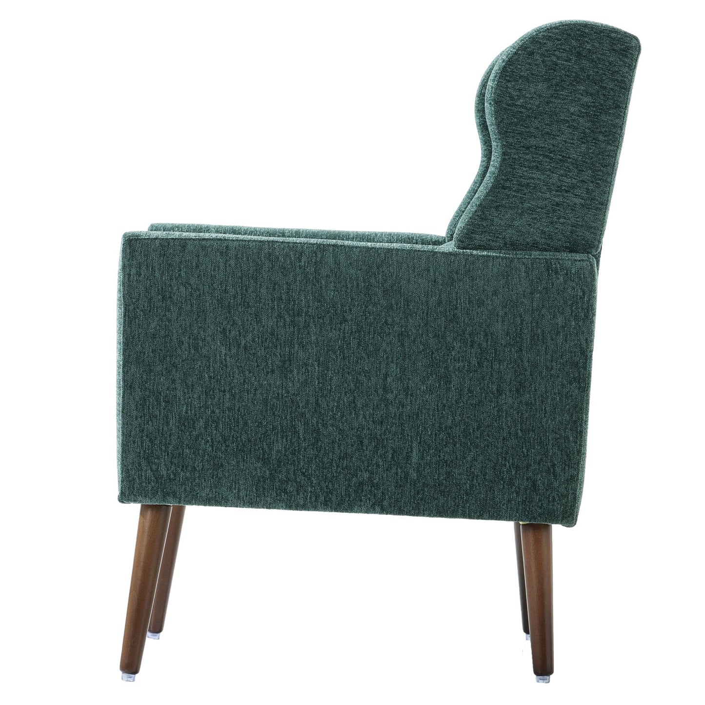 Blackish Green Chenille Accent Chair with Lumbar Pillow - 1st Choice Furniture Direct