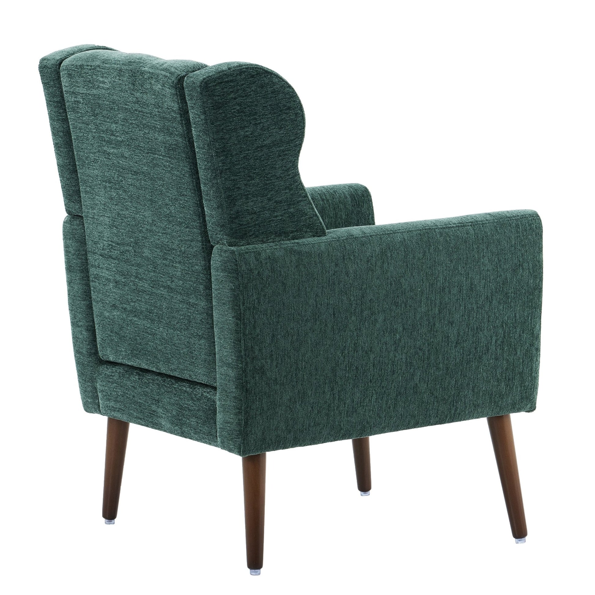 Blackish Green Chenille Accent Chair with Lumbar Pillow - 1st Choice Furniture Direct