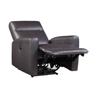 Blane Brown Top Grain Leather Match Power Motion Recliner - 1st Choice Furniture Direct