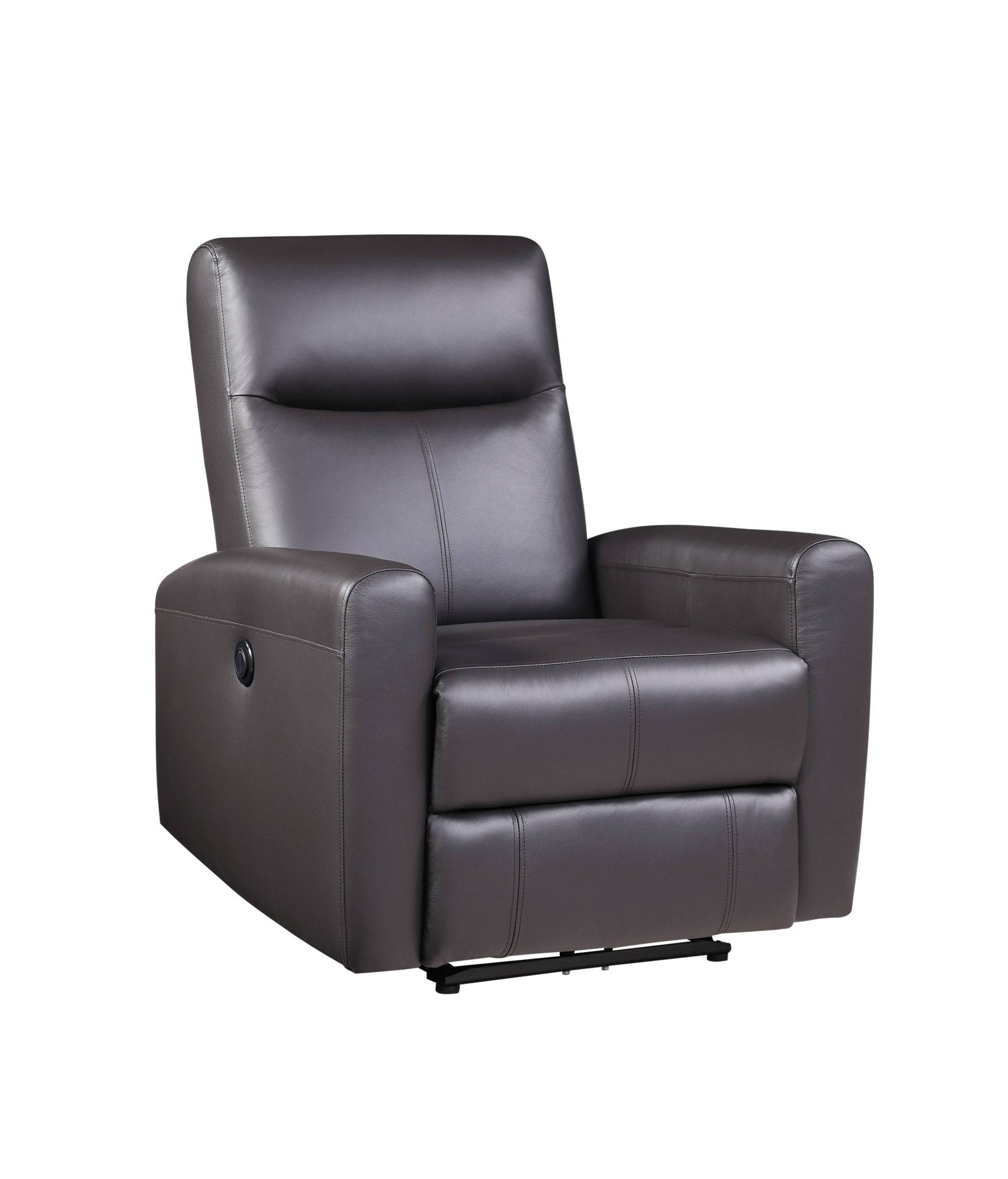 Blane Brown Top Grain Leather Match Power Motion Recliner - 1st Choice Furniture Direct
