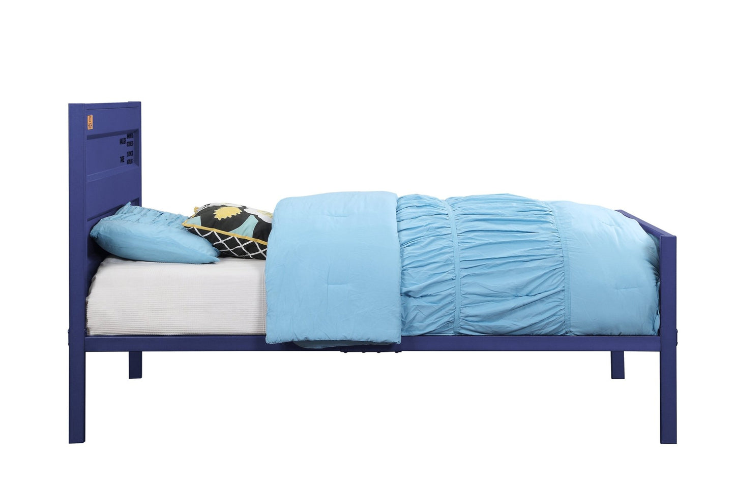 Blue Cargo Container Style Metal Twin Bed - 1st Choice Furniture Direct