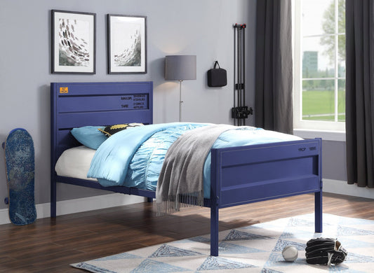 Blue Cargo Container Style Metal Twin Bed - 1st Choice Furniture Direct