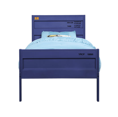Blue Cargo Container Style Metal Twin Bed - 1st Choice Furniture Direct