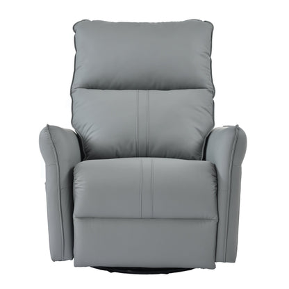 Blue Gray Power Swivel Rocker Recliner with USB Charging - 1st Choice Furniture Direct